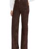 FRAME FRAME The Slim Palazzo Pocket Suede Leather Wide Leg Pants - 2