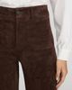 FRAME FRAME The Slim Palazzo Pocket Suede Leather Wide Leg Pants - 3