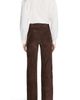 FRAME FRAME The Slim Palazzo Pocket Suede Leather Wide Leg Pants - 4