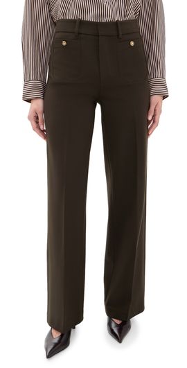 FRAME FRAME The Slim Palazzo Trousers Americano