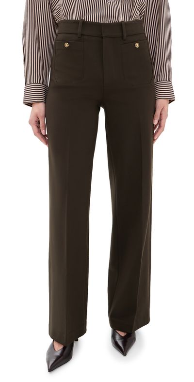 FRAME FRAME The Slim Palazzo Trousers Americano