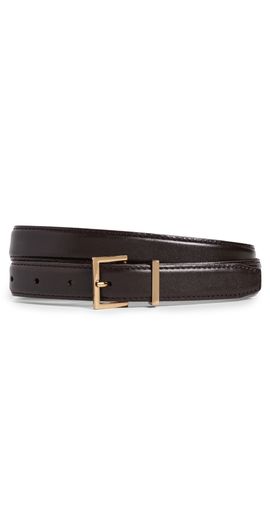 FRAME FRAME The Square Buckle Belt Dark Brown