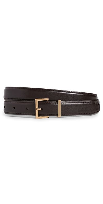 FRAME FRAME The Square Buckle Belt Dark Brown