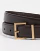 FRAME FRAME The Square Buckle Belt Dark Brown - 5