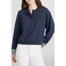 FRAME FRAME The Stripe Cuffed Sweatshirt
