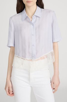 FRAME FRAME The Stripe Silk Shirt