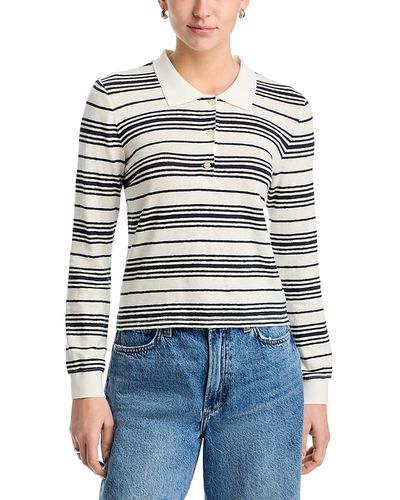 Frame Frame The Striped Long Sleeve Polo
