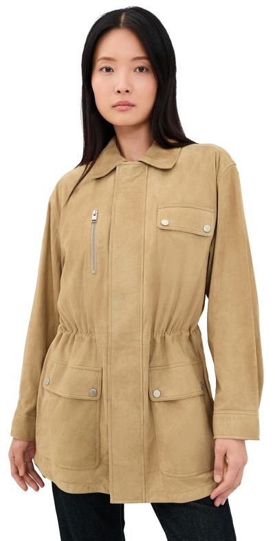 FRAME FRAME The Suede Safari Jacket Fawn