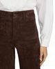 Frame Frame The Suede Slim Palazzo Jeans in Dark Brown - 5