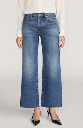 FRAME FRAME The Swing High Waist Crop Wide Leg Jeans