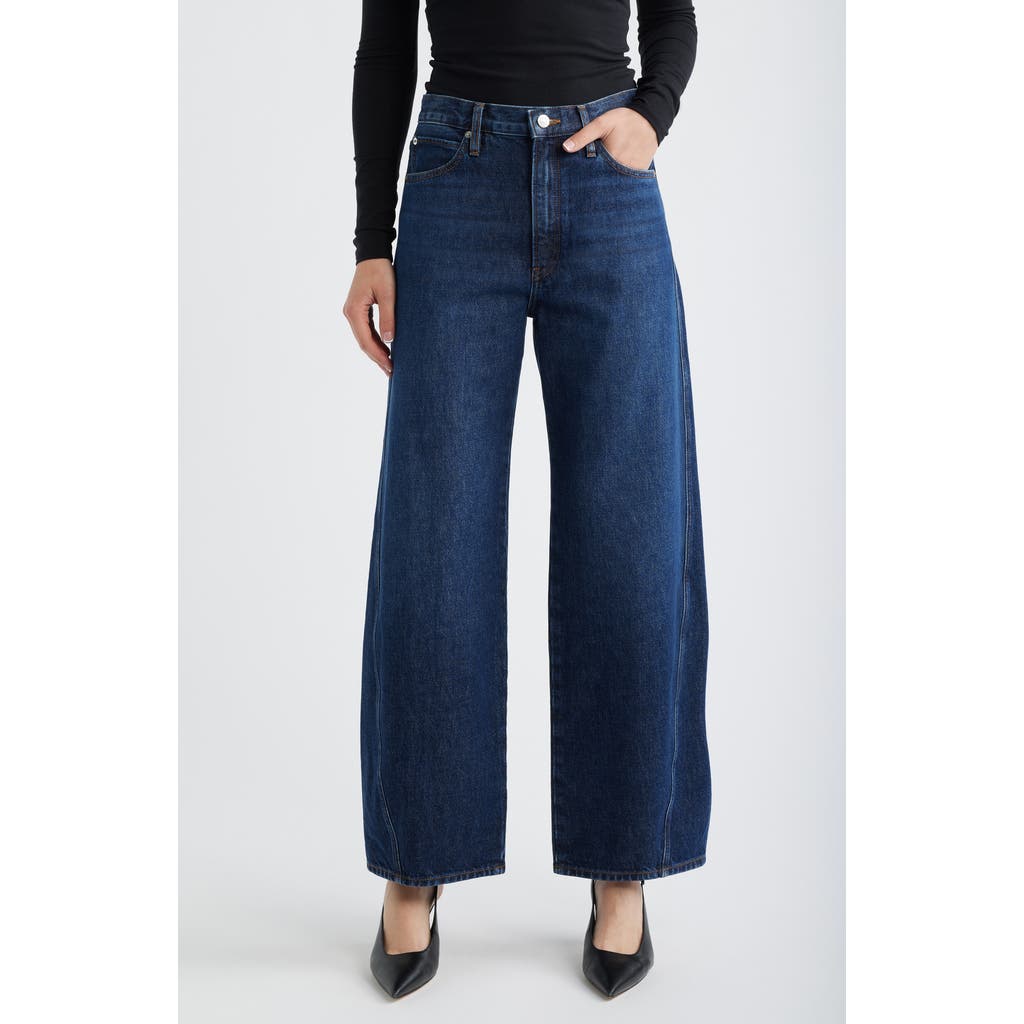 FRAME FRAME The Twisted Seam Bow High Waist Barrel Leg Jeans