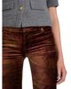 Frame Frame The Velvet Rodeo Low Rise Jeans in Deep Garnet Brocade - 4