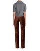 Frame Frame The Velvet Rodeo Low Rise Jeans in Deep Garnet Brocade - 5
