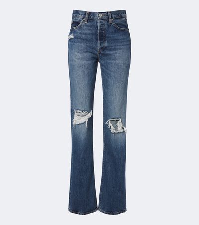 Frame Frame The Vertical distressed straight jeans