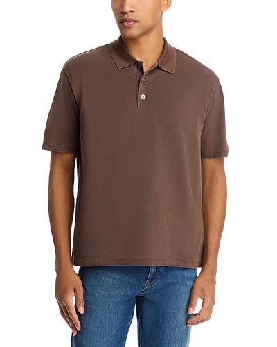 Frame Frame Washed Light Pique Polo Shirt