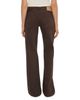 Frame Frame x Amelia Gray Petite The Pixie Gray Low Rise Wide Flare Leg Jeans in Espresso - 3