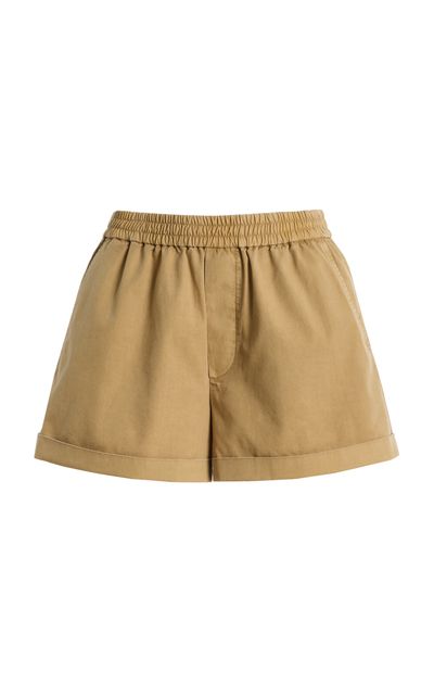 FRAME FRAME x Sotheby's Cuffed Cotton Mini Shorts
