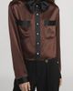 FRAME FRAME x The Ritz Paris Silk Satin Button-Up Shirt - 1