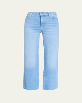 FRAME Le Slim Palazzo Crop Jeans