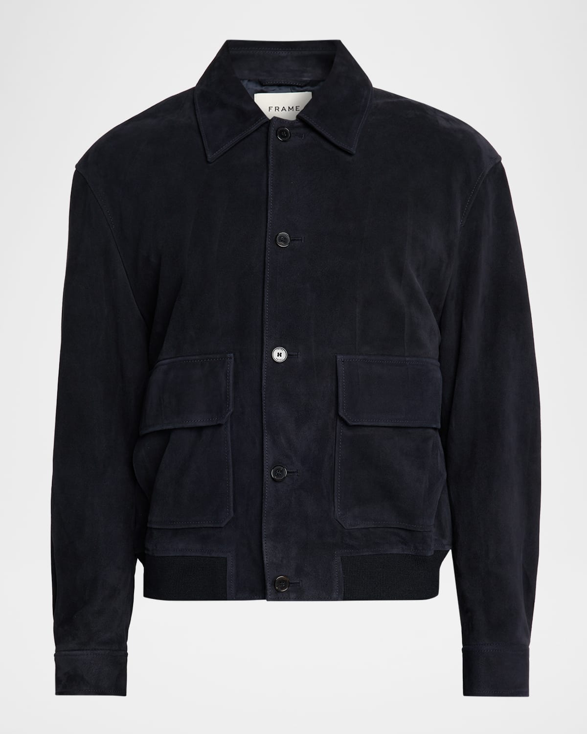 FRAME - Men's Suede Button-Front Blouson