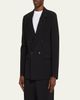 FRAME Men's Tropical Wool Double-Breasted Blazer - 4