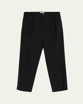 FRAME Men's Tropical Wool Pleated Trousers