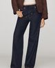 FRAME Off Duty High-Rise Wide-Leg Drawstring Jeans - 2