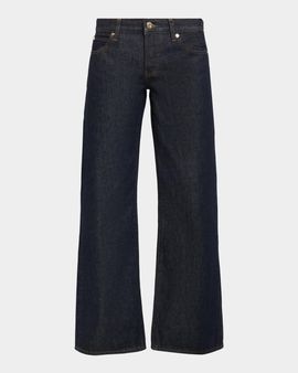 FRAME Petite The Pixie Wide-Leg Jeans