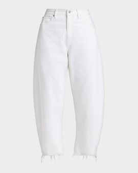 FRAME The Bubble High-Rise Barrel Crop Jeans