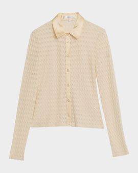 FRAME The Bubble Stitch Top