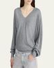 FRAME The Cashmere V-Neck Sweater - 4
