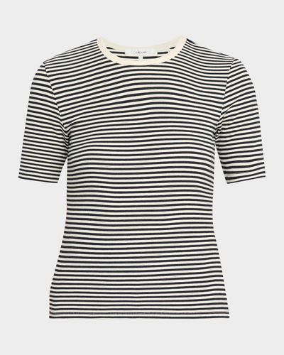 FRAME The Fine Striped Crewneck T-Shirt