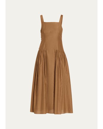 FRAME The Garden Midi Dress
