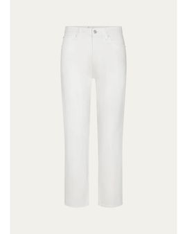 FRAME The Hang Coated Straight-Leg Jeans