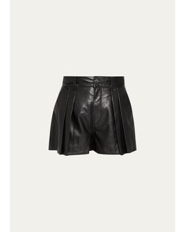 FRAME The Leather Structural Shorts