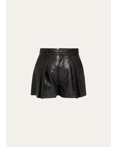 FRAME The Leather Structural Shorts