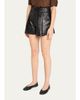 FRAME The Leather Structural Shorts - 4