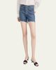 FRAME The Long Hand Denim Shorts - 4