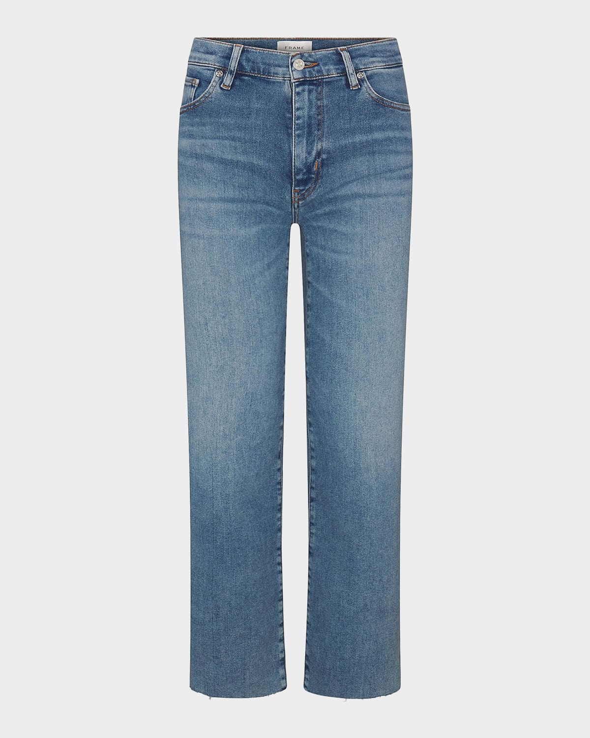 FRAME The Mellow High-Rise Straight-Leg Jeans