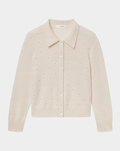 FRAME The Pearly Wool-Cashmere Cardigan
