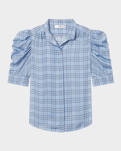 FRAME The Plaid Gillian Blouse