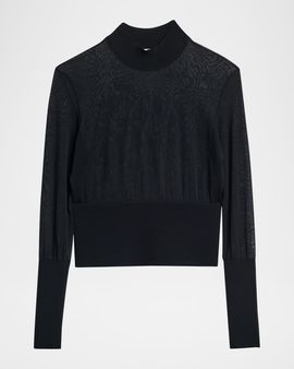 FRAME The Sleek Sheer Sweater