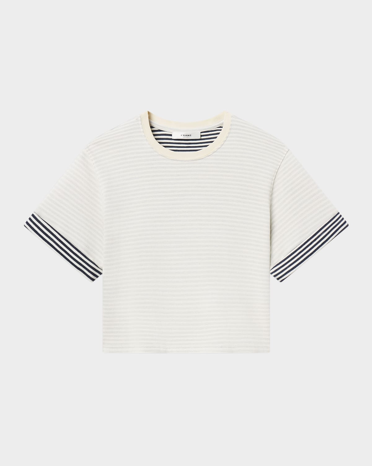 FRAME The Stripe Cuff Tee