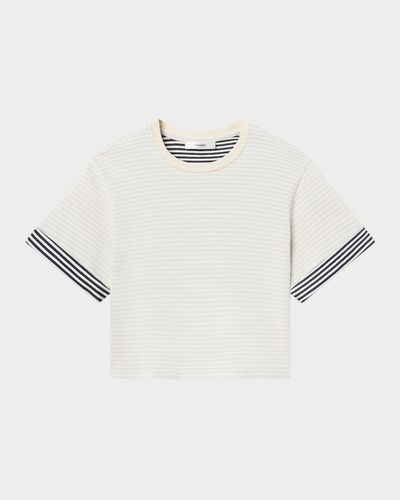 FRAME The Stripe Cuff Tee