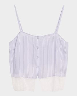 FRAME The Stripe Lace Cami