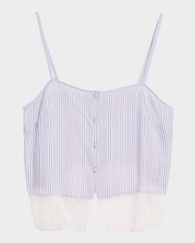 FRAME The Stripe Lace Cami
