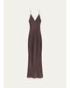 FRAME The Textured Satin Maxi Dress - 1