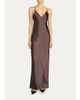 FRAME The Textured Satin Maxi Dress - 2