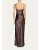 FRAME The Textured Satin Maxi Dress - 3