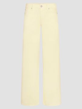 FRAME Women's Amelia Gray x FRAME The Gray Low-Rise Wide-Leg Denim Pants
